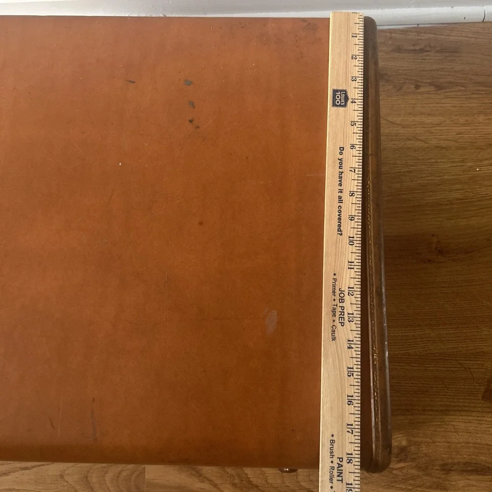 Vintage 1950s SAMSONITE Luggage Leather Suitcase Brown